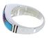 Multicolor Inlay Silver Southwest Ring Size 7-1/4 EX50990